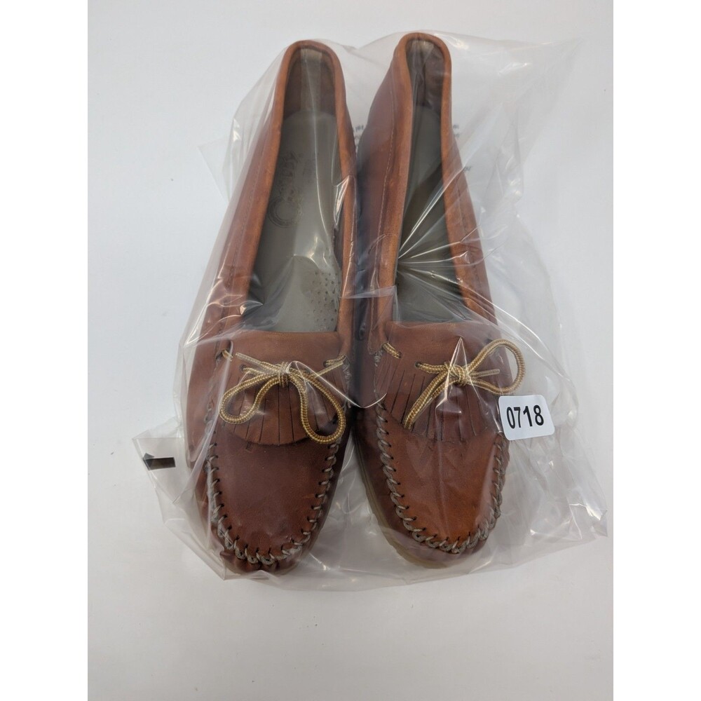 Quoddy Womens 11 M Leather Kiltie Wedge Loafers worn once Old Money Preppy - Picture 8 of 8